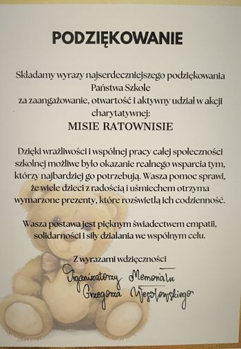 Podziękowania