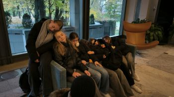 Uczniowie na wycieczce w Warszawie